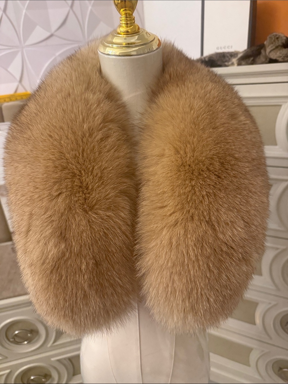 Real Fox fur scarf thick pelts